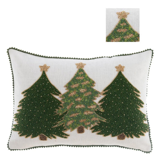 Blanc Mariclo Cuscino Alberi di Natale Ricamato 50×35 cm  A38512 8016012743998