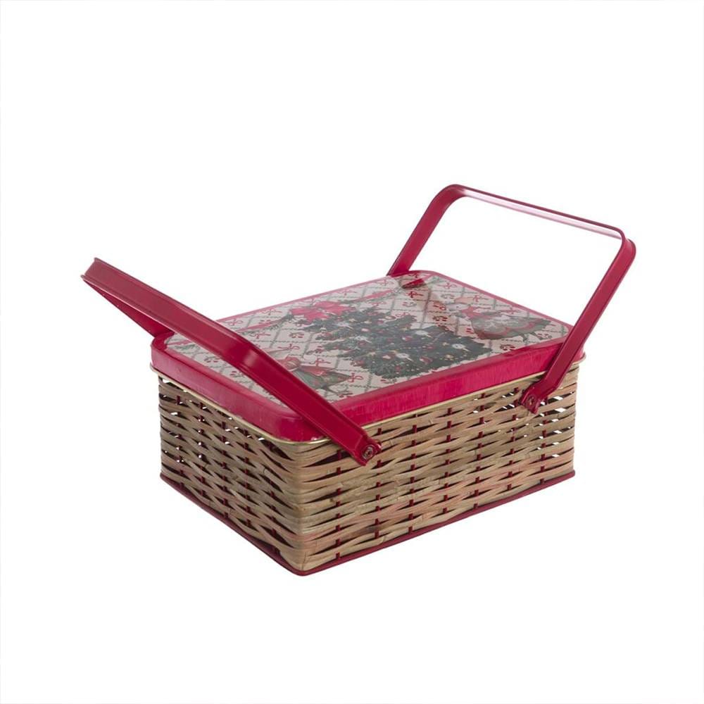 Blanc Mariclò Cestino Rattan 29x22x12 Favola di Natale  A38918  8016012750392