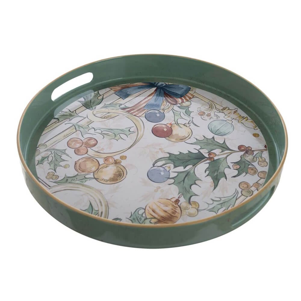 Blanc Mariclo Vassoio Tondo 33×33 Intrecci di Sogno Avorio A39008 8016012751696