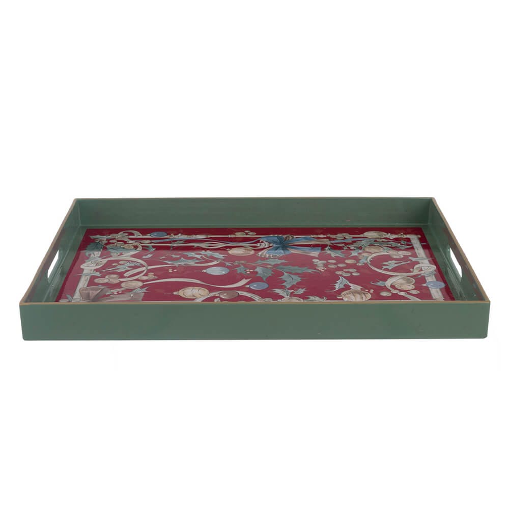 Blanc Mariclo Vassoio Natalizio 47×35 Intrecci di Sogno Rosso A39009  8016012751726