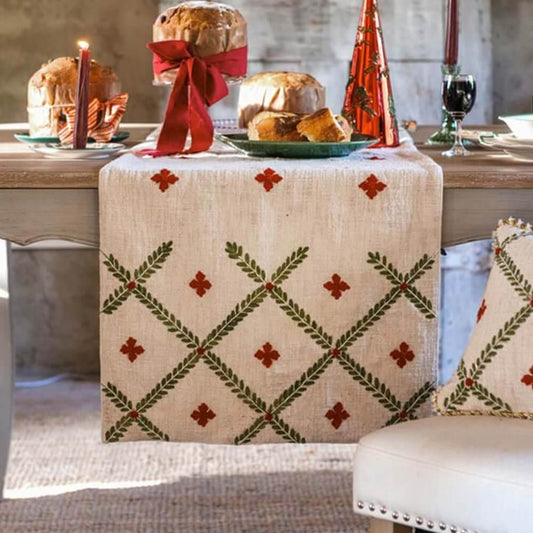 Blanc Mariclò Runner Ricamato 50×150 cm Trame A39012  8016012751771