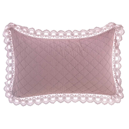 Blanc MariClo Trapunta matrimoniale Verde Salvia con pizzo sangallo 260x260 + 2 copriguanciali