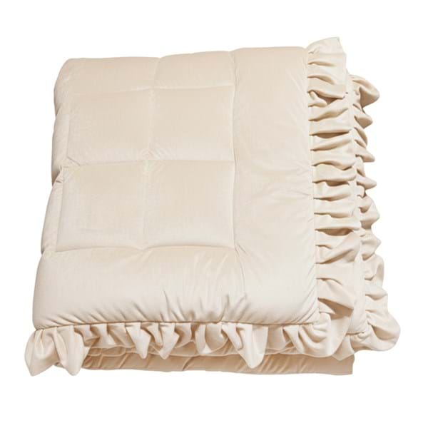 TRAPUNTA IN VELLUTO CON GALE 580GSM BLANC MARICLO  A4064199BG