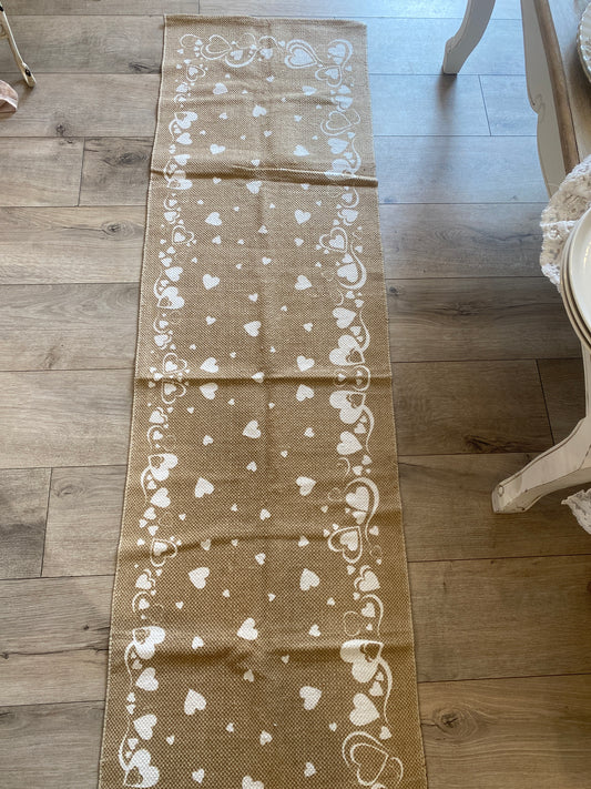 Tappeto con cuori antiscivolo