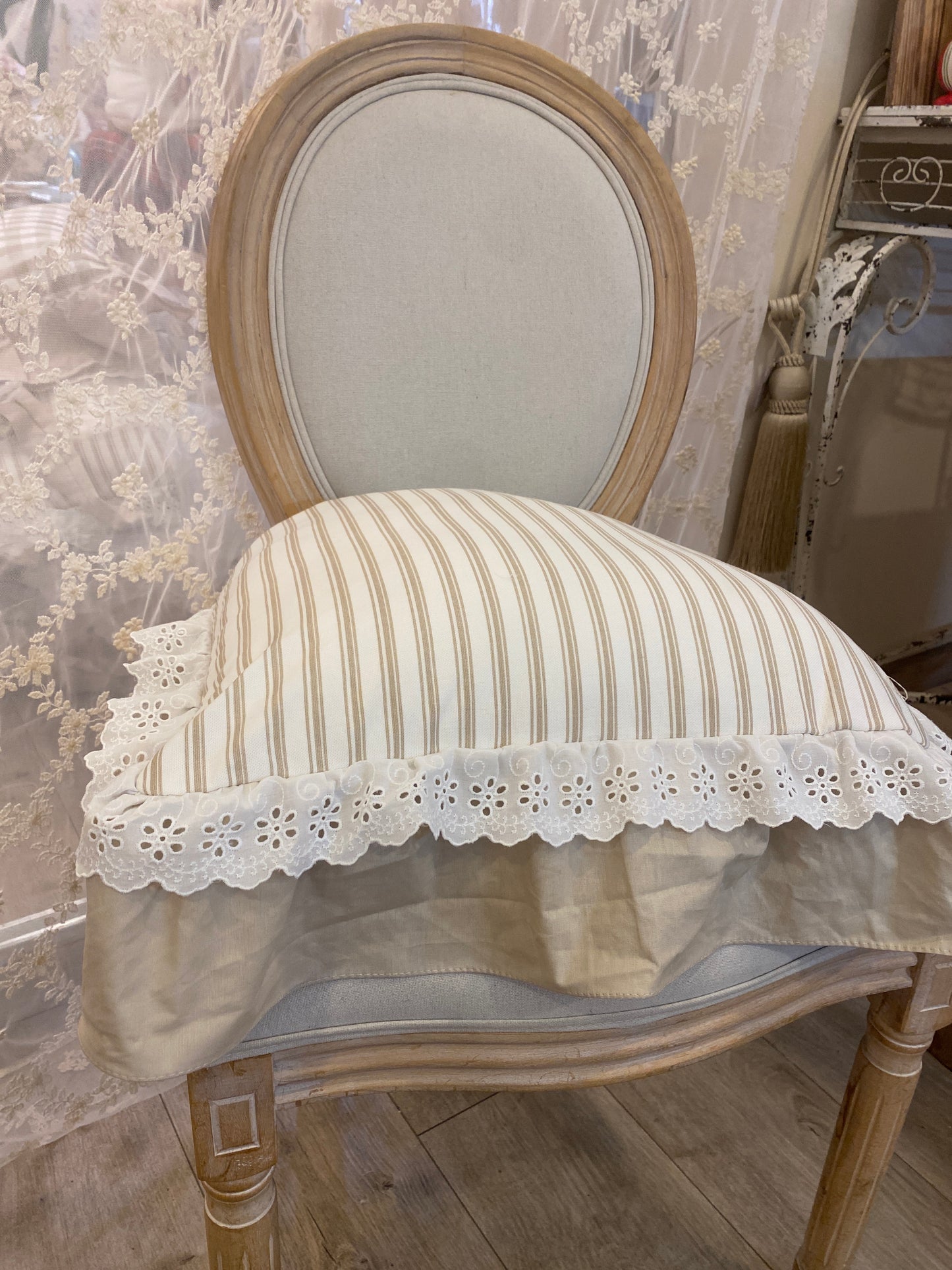 Cuscino sedia sartoriale misura 45x45+12 la balza