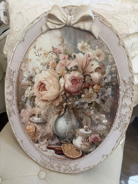 QUADRO IMMAGINE FIORI MISURA 46x36
