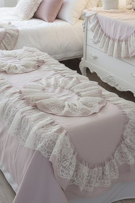 Tris di centri in pizzo ondina misura 90 × 40, 30 × 40 ￼