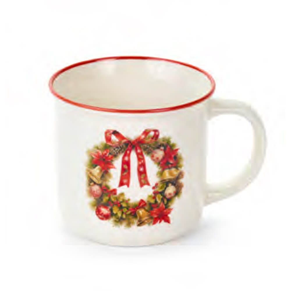 Nuvole di Stoffa Tazza Ghirlanda Natalizia 9,4×7,2×8,7 cm