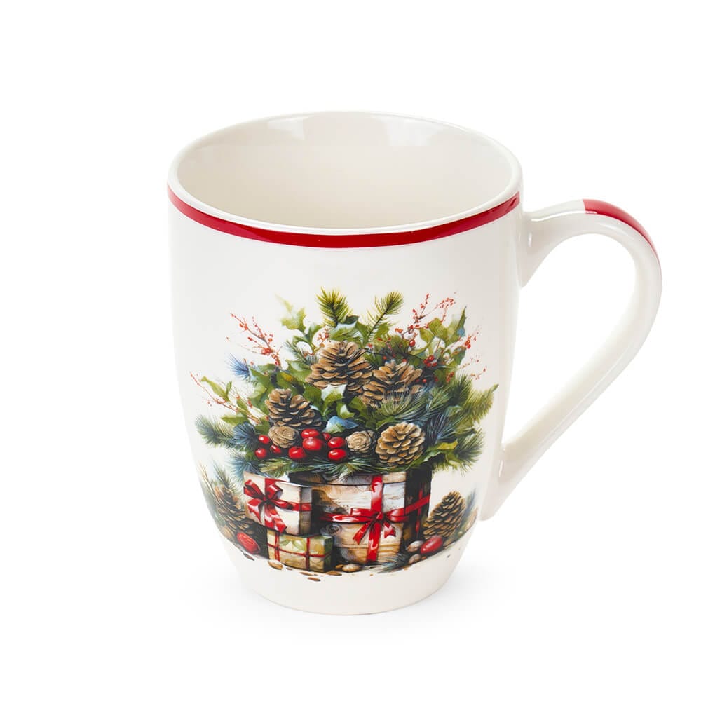 Nuvole di Stoffa Mug Natale con Infusore e Scatola 350 ml