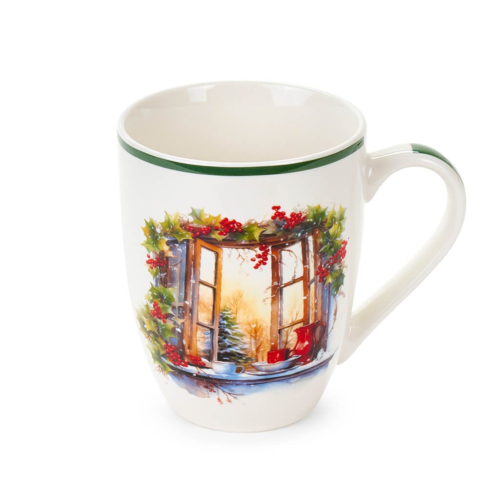 Nuvole di Stoffa Mug Natale con Infusore e Scatola 350 ml