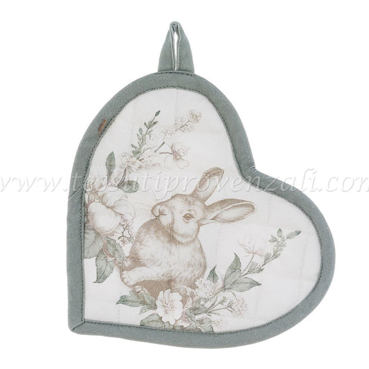 Blanc Mariclo presina cuore decoro coniglio serie Le jardin des lapins Codice prodotto: A37660