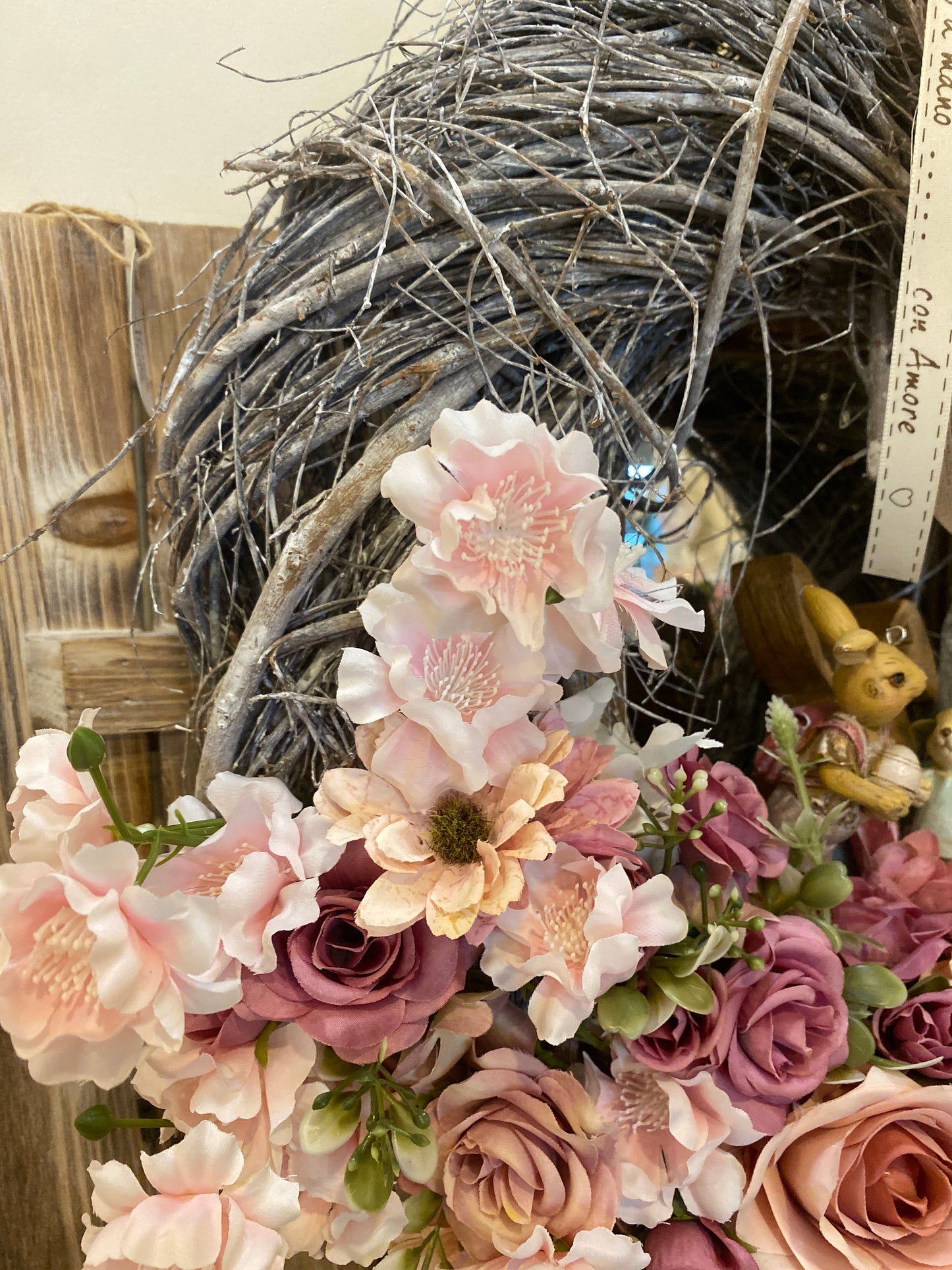 Ghirlanda pasquale decorativa 40cm