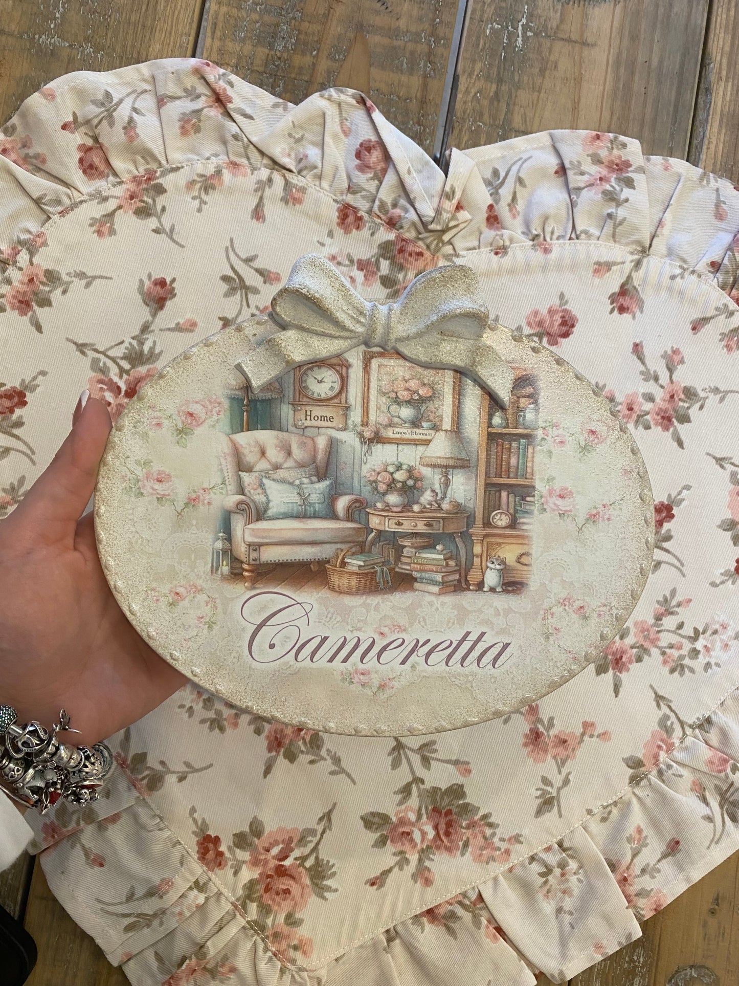 Quadro ovale per cameretta 22x18cm