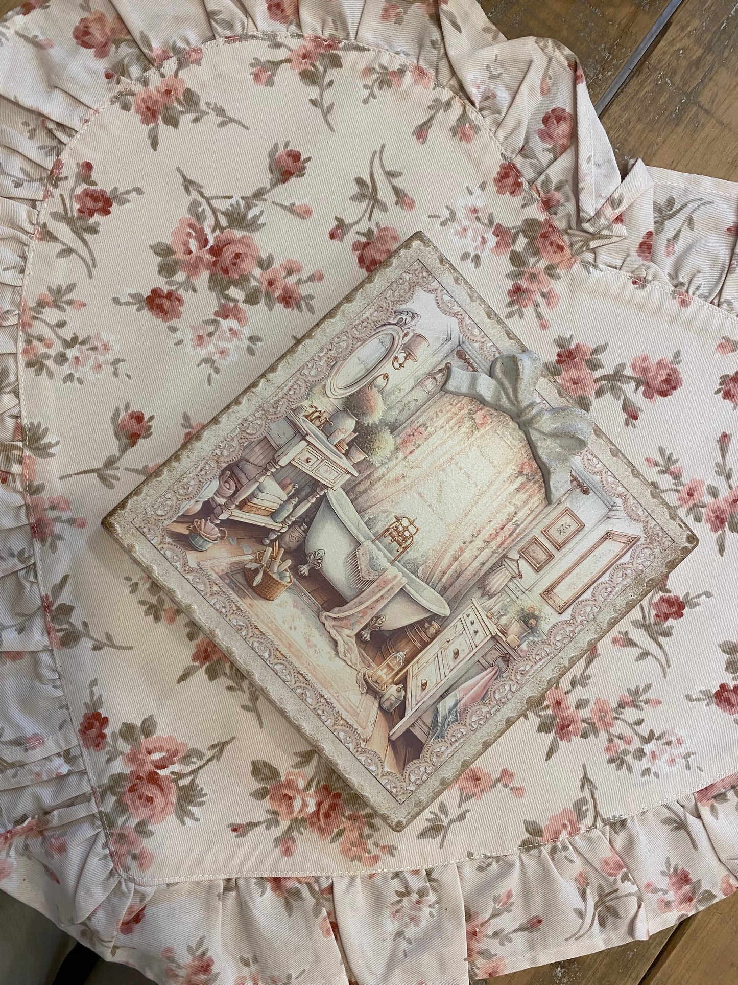 Quadro decorativo bagno 001  19x19cm