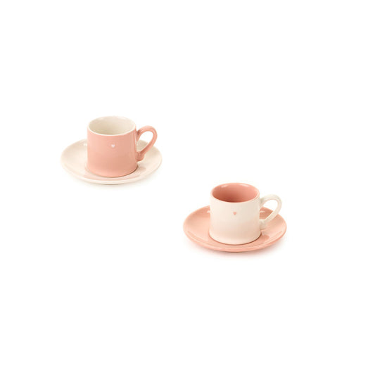 TAZZIANA CON PIATTINO  AMOR CON SCATOLA 5,6 X 5,2 CM D. 11  80ML CLC250911