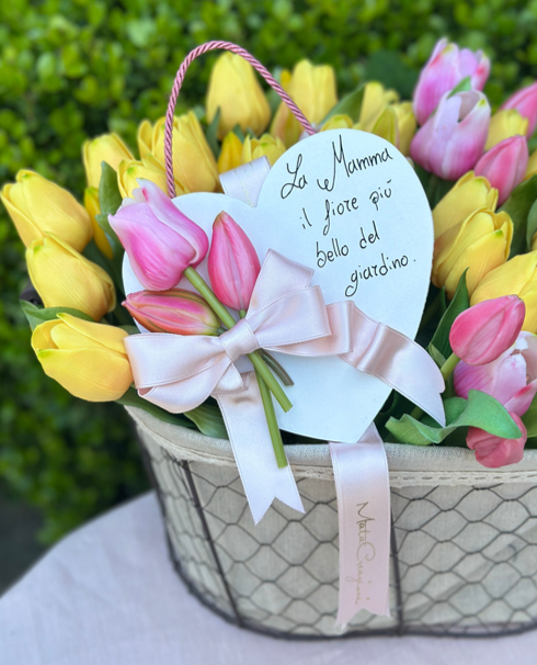 CUORE LEGNO MEDIO TULIPANO MATA CREAZIONE