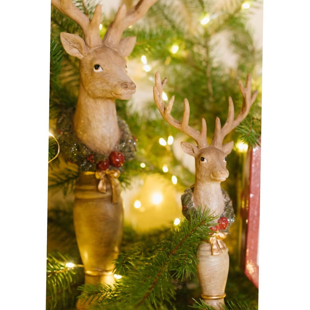 Nuvole di Stoffa Cervo su Piedistallo 26x12m5x7