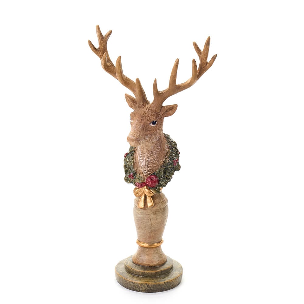 Nuvole di Stoffa Cervo su Piedistallo 26x12m5x7