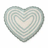 Tappeto Bagno All Around Cuore Righe con Merletto Atelier 17 in Cotone 65x65 cm – 5 Color