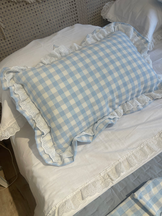 Cuscino rettangolare vichy misura 50x45