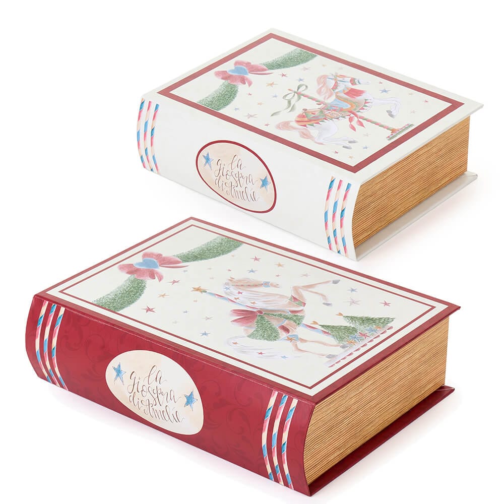 Nuvole di Stoffa Set 2 Scatole Libro La Giostra di Amelie