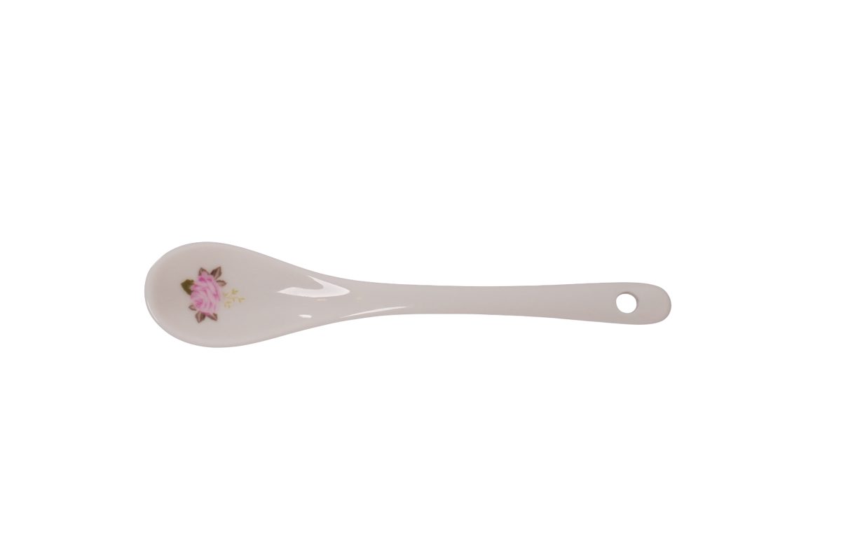 Cucchiaio in porcellana Flora 13 cm Isabelle Rose
