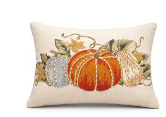 Cuscino decoro zucca sfoderabile con interno mis 50x35