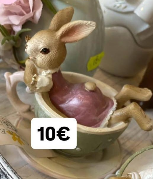 Decoro coniglietta tazza