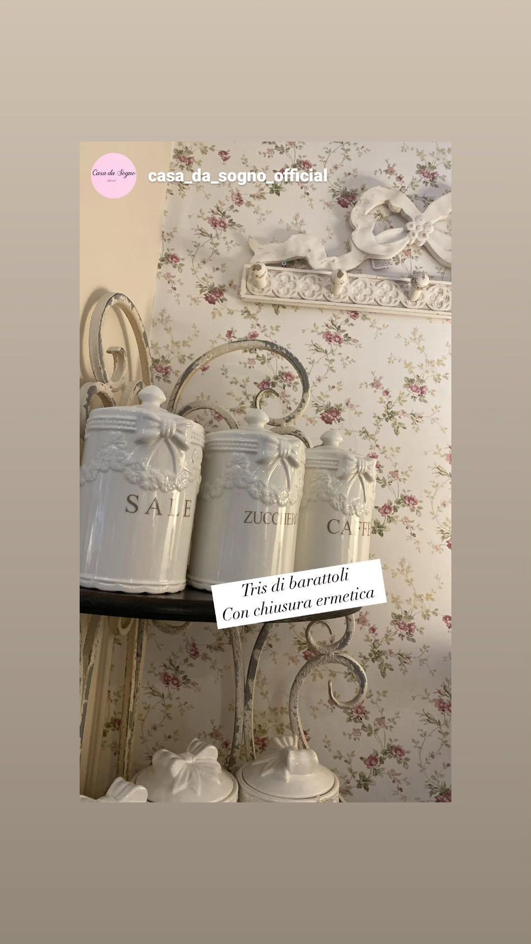 Tris di barattoli in ceramica