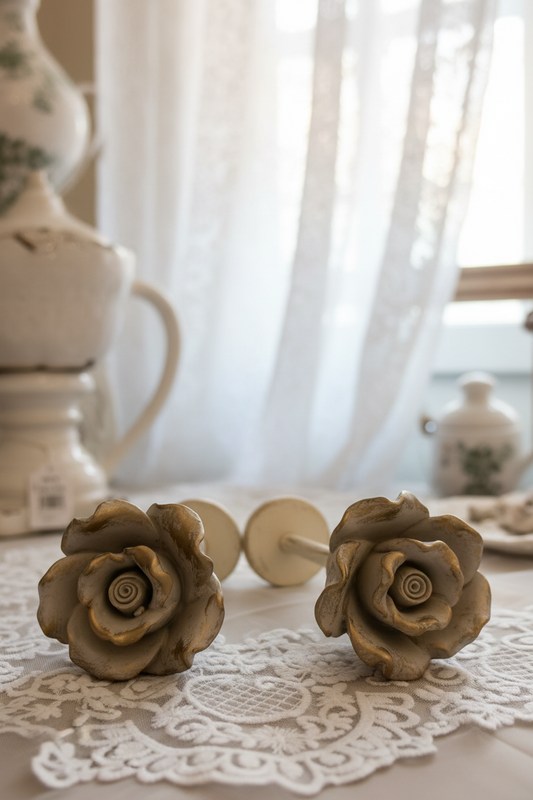 Coppia di ferma, Tende  modello Bouquet atelier 17 misura 7x7x16￼