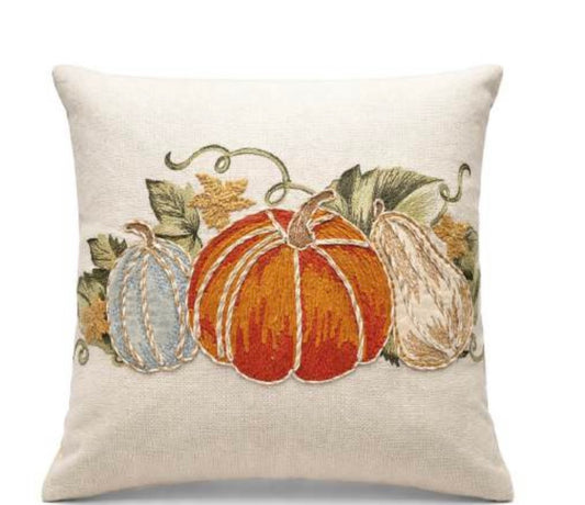 CUSCINO ARREDO DECORO ZUCCA SFODERABILE CON INTERNO MISURA 45x45