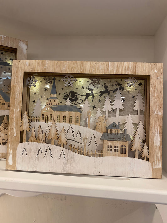 Quadro villaggio con led