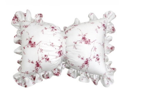 Cuscino romantico, fiocco In dell’Auto con decoro fiale nel colore rosa Blanc MARICLO’ misura 35 × 50 ￼