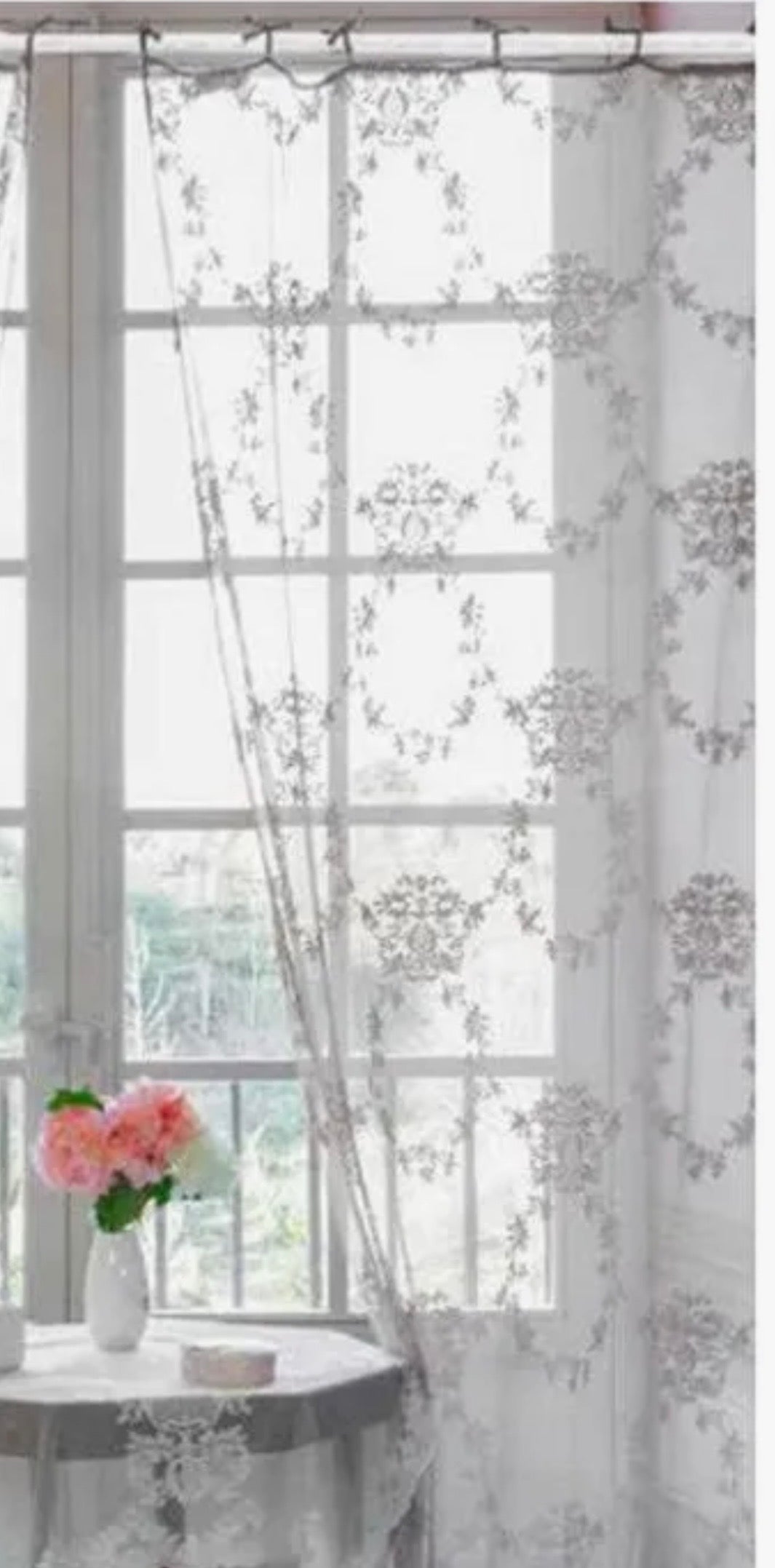 Telo tenda Sunset misura 300x300 in tulle colore bianco