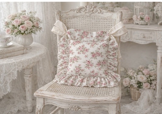 Cuscino sedia con balze misura 45x45+15 la balza