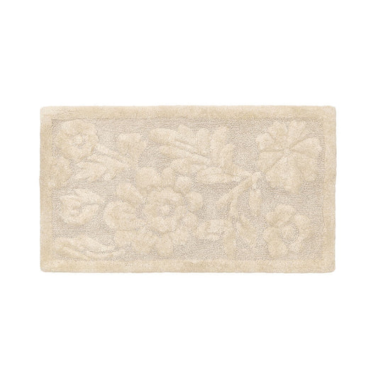 Nuvole di Stoffa Tappeto Bagno Flower Beige 55×100 cm