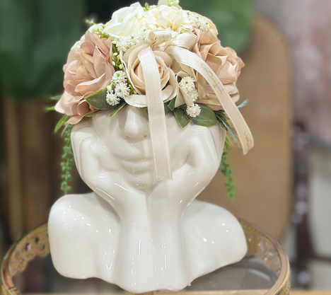 MEZZO BUSTO DECORATIVO NEUTRO MATA CREAZIONI 2 VARIANTI