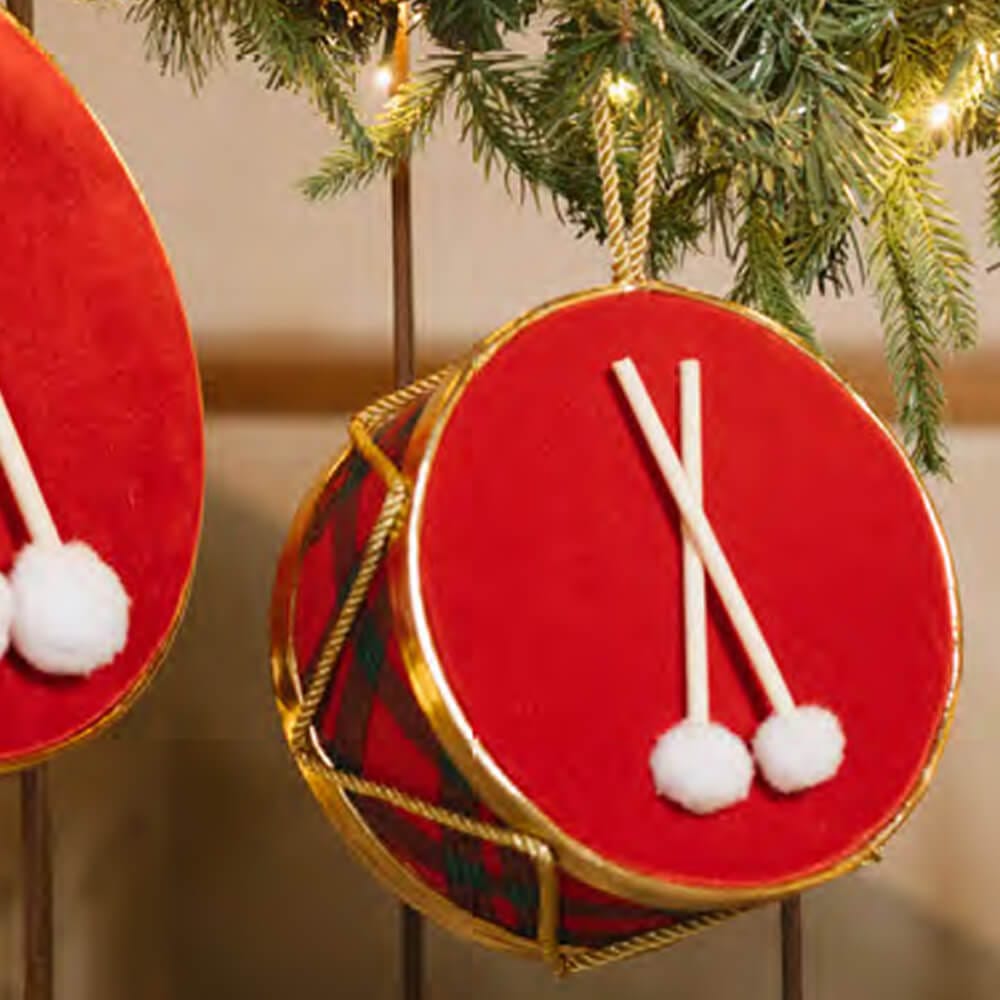 Nuvole di Stoffa Tamburo Decorativo 20×20 cm La Giostra di Amelie