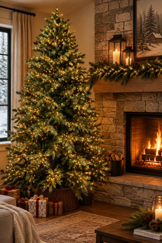 ALBERO DI NATALE REALISTICO IN PVC MISURA 210 cm APERTURA AD OMBRELLO 3000  led.  2606