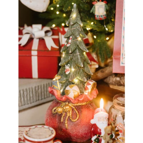 Nuvole di Stoffa Albero con Sacco e Luci LED 45 cm – La Giostra di Amelie