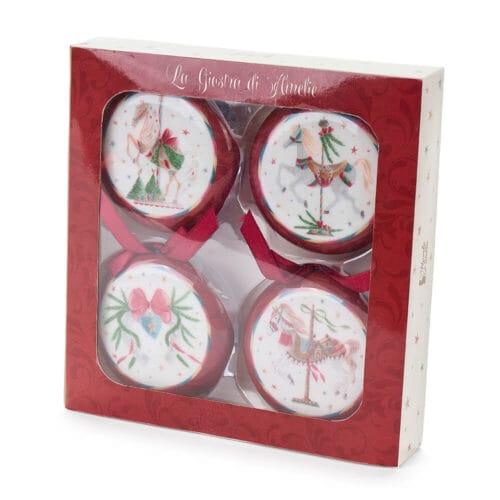 Nuvole di Stoffa Set 4 Medaglioni 8 cm La Giostra di Amelie