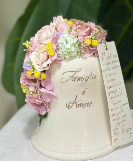 CAMPANACCIO CON FRASE PERSONALIZZABILE MATA CREAZIONI H 20CM