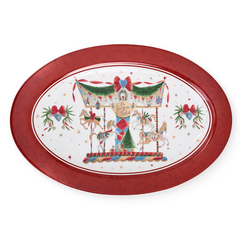 Nuvole di Stoffa Piatto Portata 35×23,5 cm La Giostra di Amelie