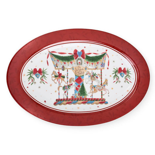 Nuvole di Stoffa Piatto Portata 35×23,5 cm La Giostra di Amelie