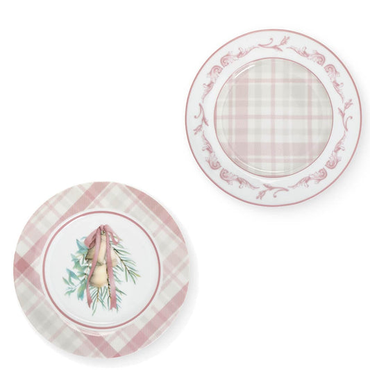 Nuvole di Stoffa Set 2 Piatti Dolce 19 cm Natale