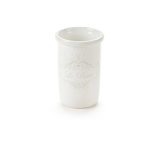 Nuvole di Stoffa Porta spazzolini in ceramica Shabby