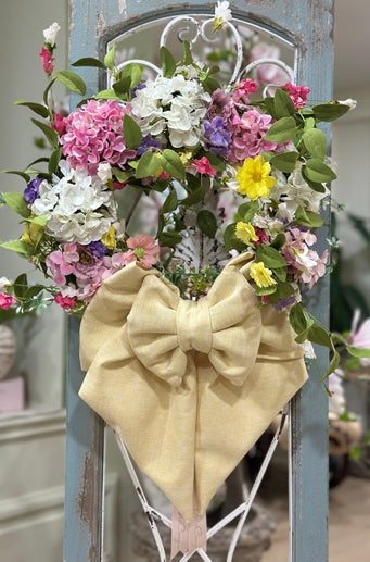 Ghirlanda Spring con fiocco Dm.38 cm