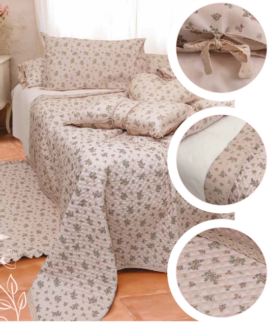 TRAPUNTA MATRIMONIALE CUOR DI MAGNOLIA ATELEIR 17