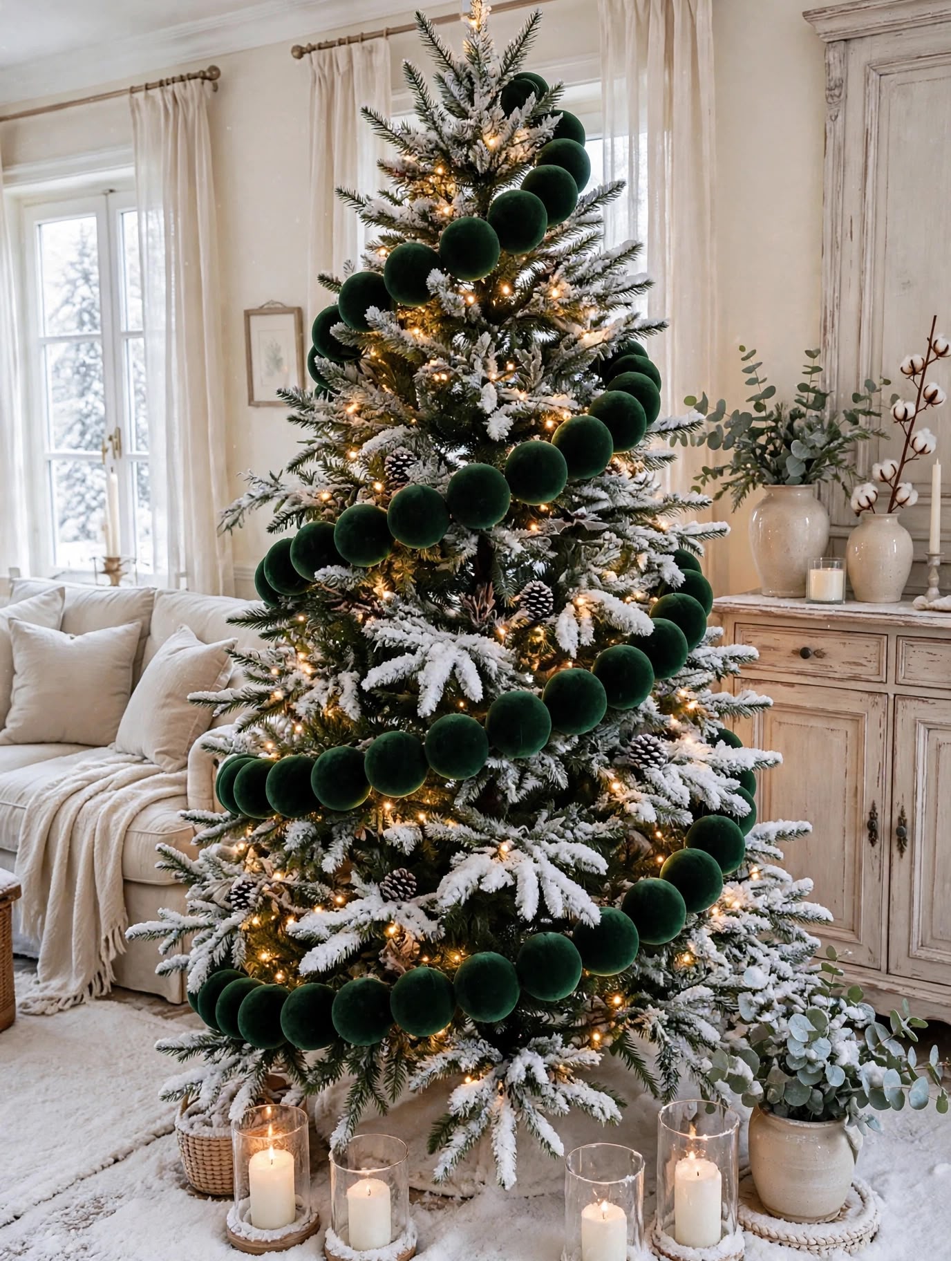 TRALCIO PER ADDOBBO ALBERO  M 1,80 BORDO' E VERDE BOSCO