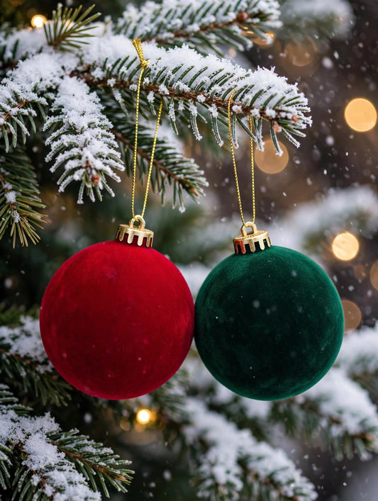 PALLINA NATALIZIO DIAMETRO 12 COLORE BORDO'  E VERDE BOSCO PER DECORAZIONE DEL VOSTRO ALBERO